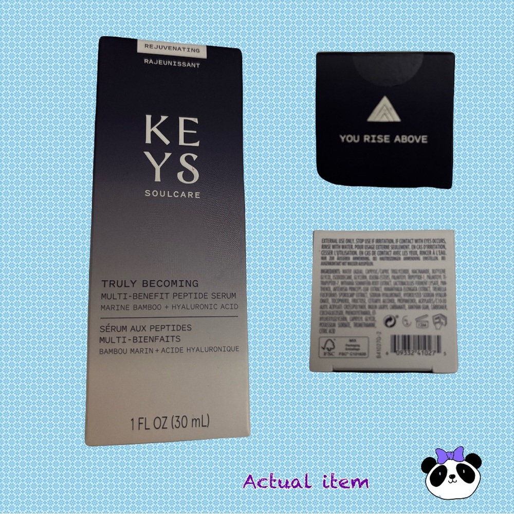 Keys Soulcare Truly Becoming Multi-Benefit Peptide Serum, Full Size, New in Box